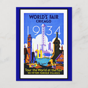 Postcard Chicago Greetings Vintag Postkarte