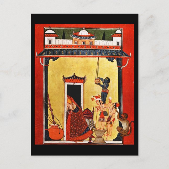 Postcard-Classic Art-Indischer Maler 17 Postkarte (Vorderseite)