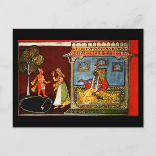 Postcard-Classic Art-Indischer Maler 22 Postkarte