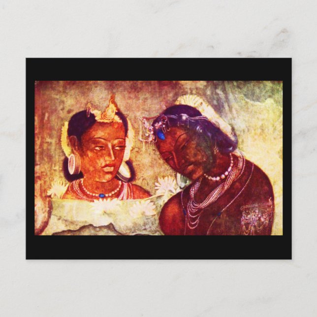 Postcard-Classic Art-Indischer Maler 2 Postkarte (Vorderseite)