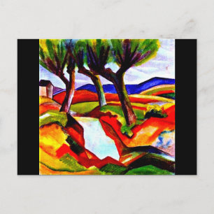 Postcard-Classic/Vintag Art-August-Macke 11 Postkarte