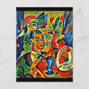 Postcard-Classic/Vintag Art-August-Macke 15 Postkarte