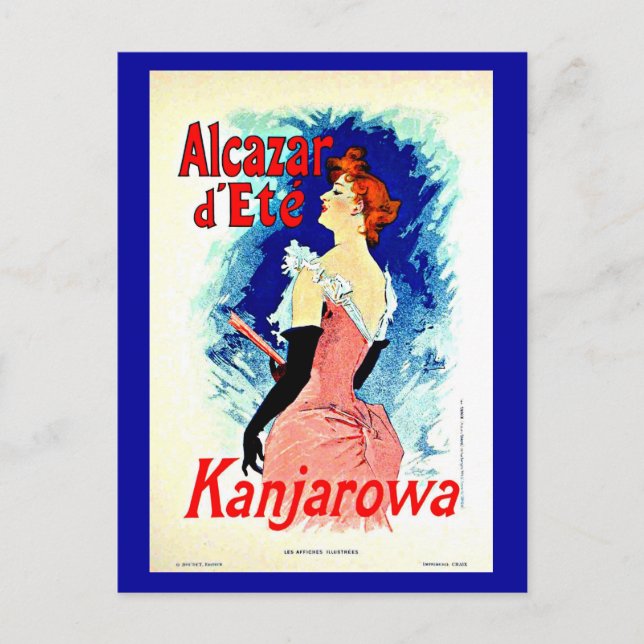 Postcard-Classic/Vintag-Jules Chéret 19 Postkarte (Vorderseite)