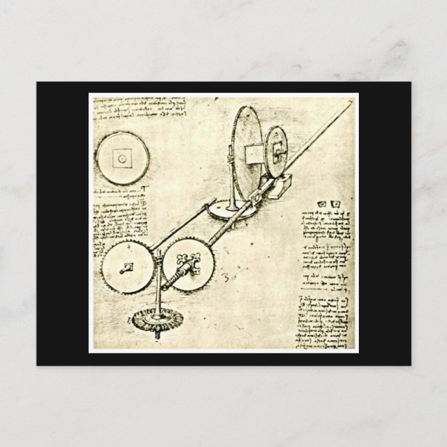 Postcard-Classic/Vintag-Leonardo da Vinci 16 Postkarte (Vorderseite)