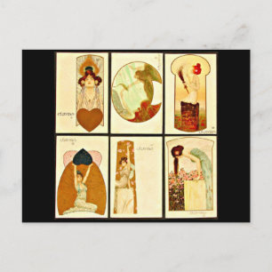Postcard-Classic/Vintag-Raphael Kirchner 25 Postkarte