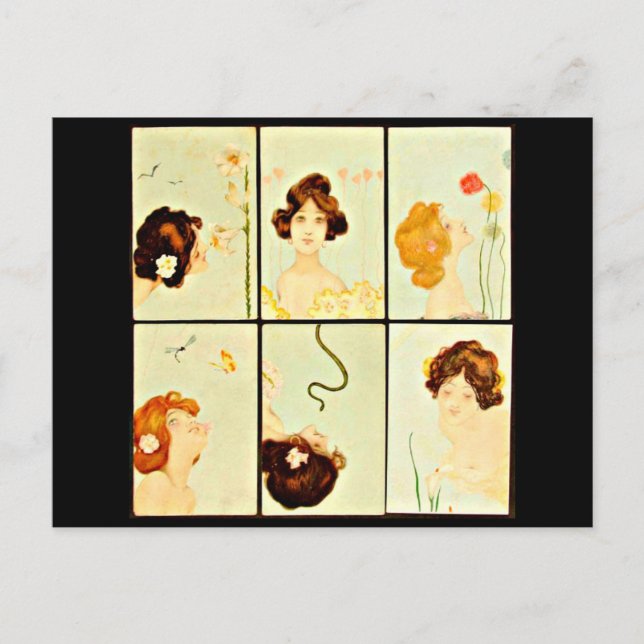 Postcard-Classic/Vintag-Raphael Kirchner 40 Postkarte (Vorderseite)