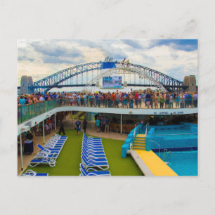 Postcard Cruise Ship in Sydney, Australien Postkarte