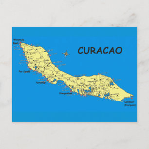 Postcard Curacao Insel in der Sonne Postkarte