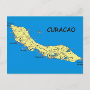 Postcard Curacao Island in the Sun Postkarte