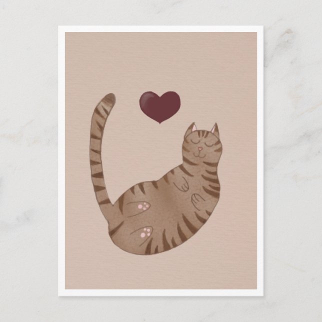 Postcard - Cute Cat Postkarte (Vorderseite)