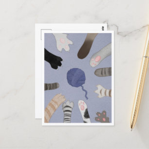 Postcard - Cute Paws Postkarte