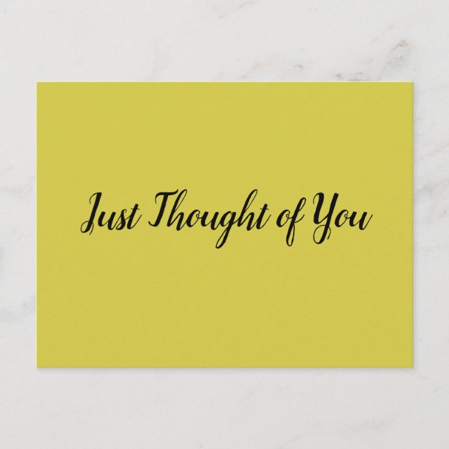 Postcard - Denken: und... dieses große Lächeln! Postkarte (Vorderseite)