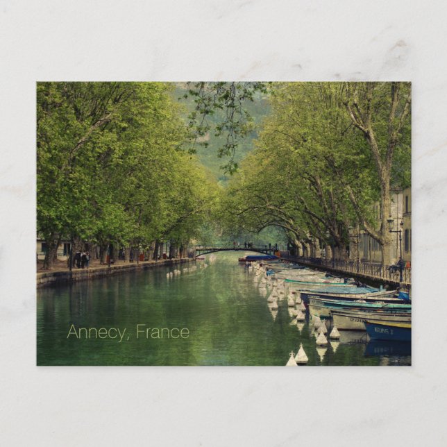 Postcard des Vassé Canal, Annecy, Frankreich Postkarte (Vorderseite)