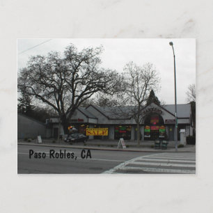 Postcard, Downtown Paso Robles, CA Postkarte