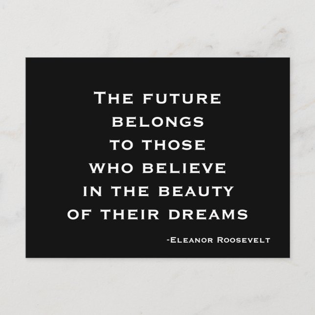 Postcard Dream, Glaube, Motivierend Postkarte (Vorderseite)