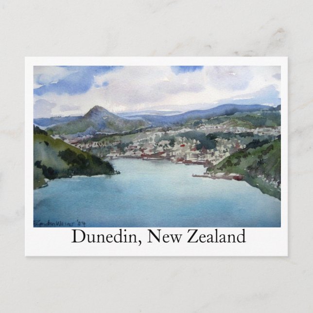 Postcard Dunedin, Neuseeland Postkarte (Vorderseite)