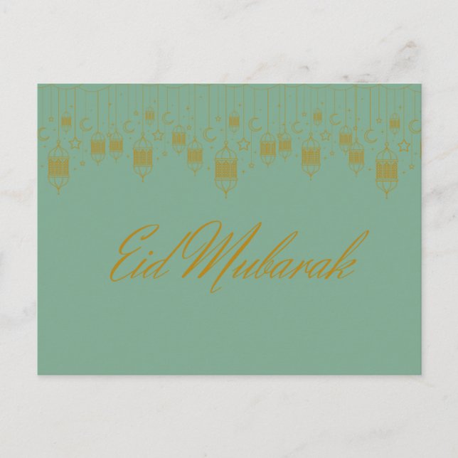 Postcard "Eid Mubarak" Postkarte (Vorderseite)