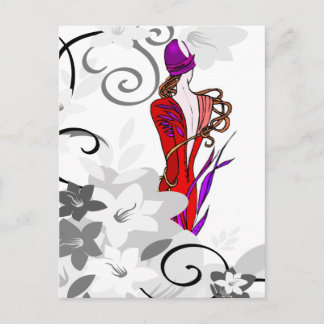 Postcard-Fashion-Anweisung Postkarte