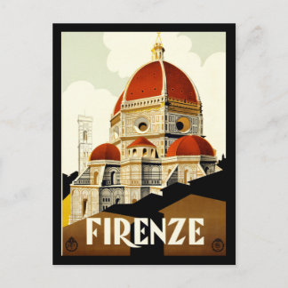 Postcard Firenze Italien Print Greetings Postkarte
