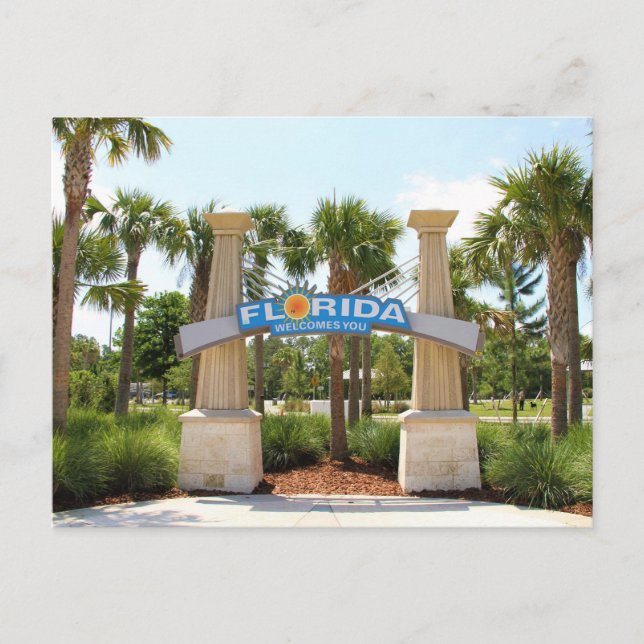 Postcard, Florida heißt Sie willkommen Postkarte (Vorderseite)