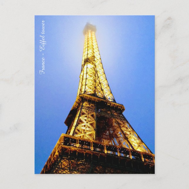 Postcard Frankreich Eiffelturm Postkarte (Vorderseite)