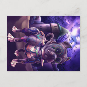 Postcard Franky The Pitbull Frankenstein Postkarte