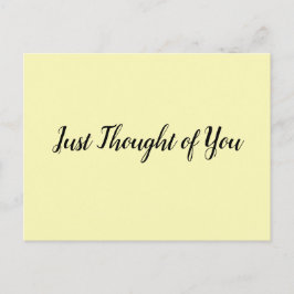 Postcard - Gedanken: Lächeln und kann nicht aufhör Postkarte