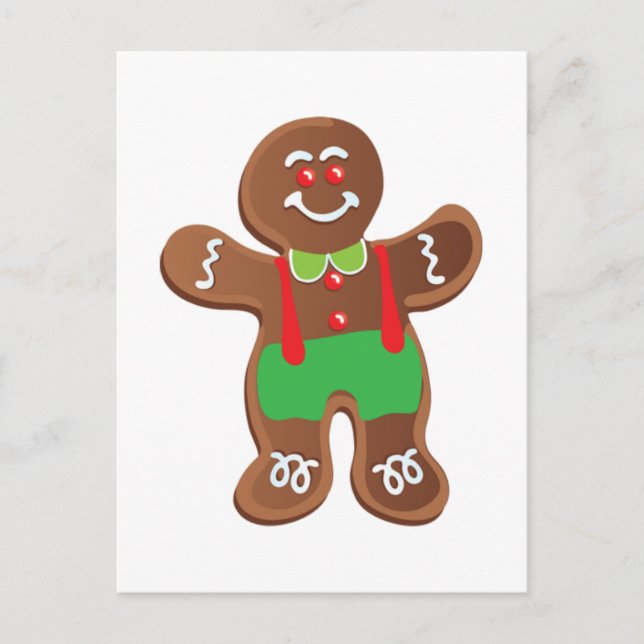 POSTCARD GINGERBREAD MAN POSTKARTE (Vorderseite)