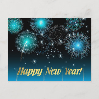 Postcard glücklich Neues Jahr Feiertagspostkarte