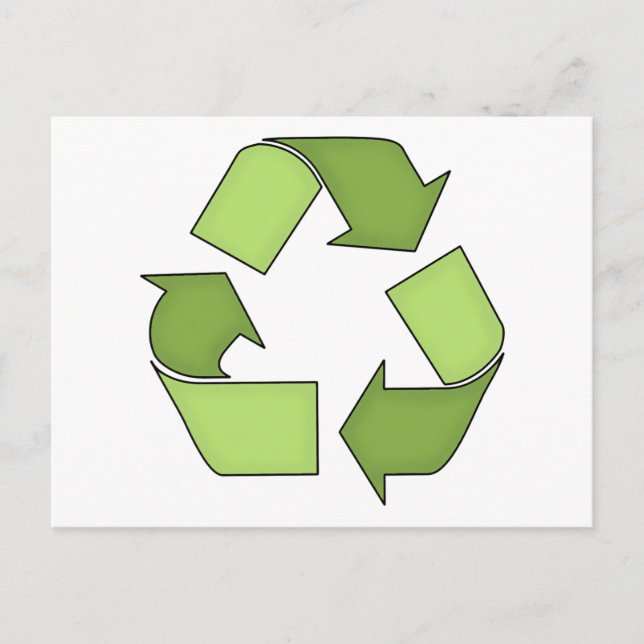 Postcard-Go Grün Gerecycelt Postkarte (Vorderseite)