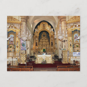 Postcard Goa, Indien, Calangute Church Altars Postkarte