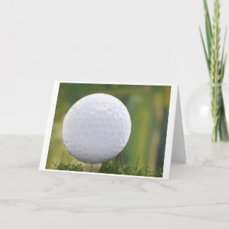 postcard golf ball karte