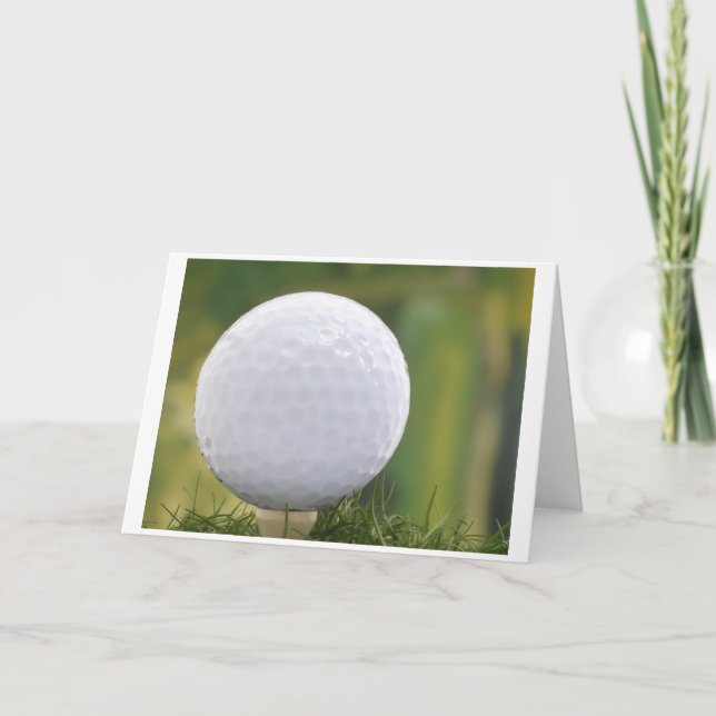 postcard golf ball karte (Vorderseite)