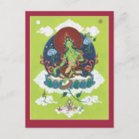 POSTCARD Green Tara