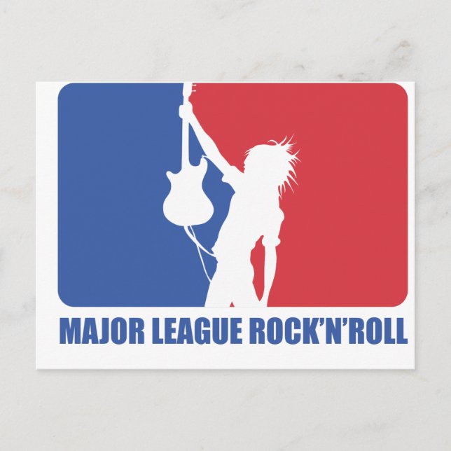 POSTCARD - GROSSER LEAGUE ROCK'N'ROLL POSTKARTE (Vorderseite)