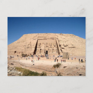 Postcard Großer Tempel von Abu Simbel Aswan, Ägypt Postkarte