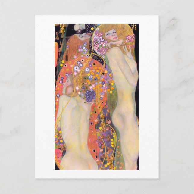 POSTCARD : GUSTAV KLIMT : WASSERSERPENTE II POSTKARTE (Vorderseite)