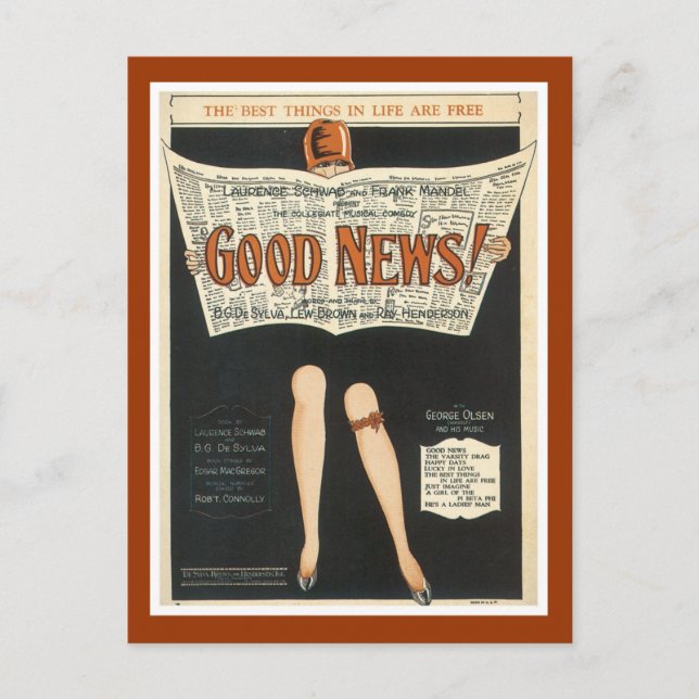 Postcard - Gute Nachrichten Bestes im Leben Postkarte (Vorderseite)