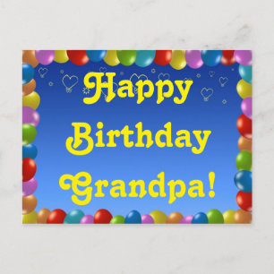 Postcard Happy Birthday Opa Postkarte