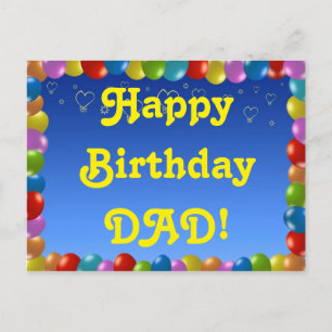 Postcard Happy Birthday Vater Postkarte