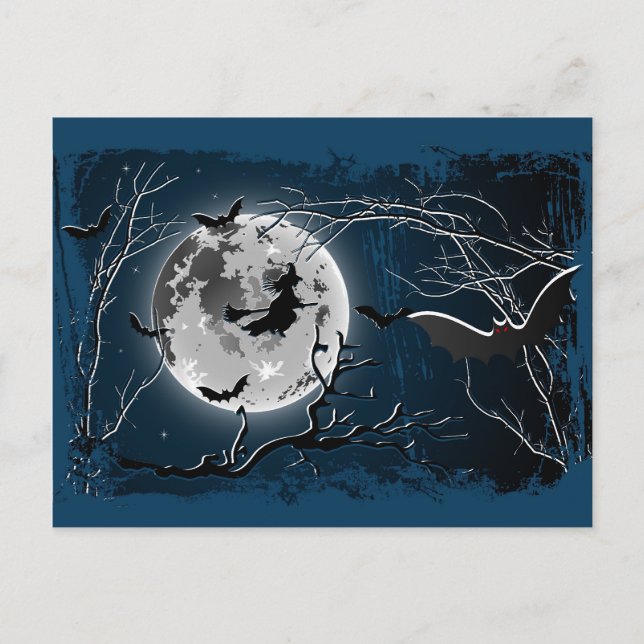 Postcard Happy Halloween Postkarte (Vorderseite)