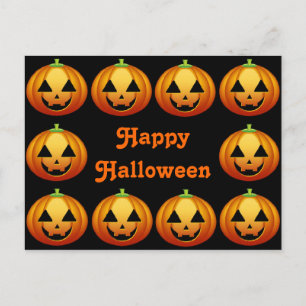 Postcard Happy Halloween Pumpkin Postkarte