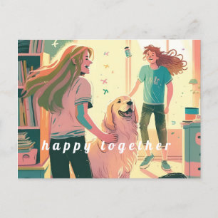 Postcard Happy Together Postkarte