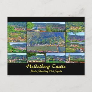 PostCard Heidelberg Burg Foto Shooting HotSpots Postkarte