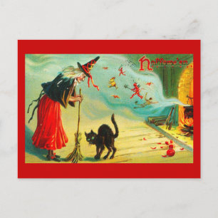 Postcard-Holiday Art-Vintag Halloween 16 Feiertagspostkarte