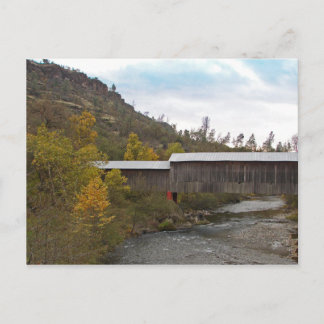 POSTCARD - Honey Run Covered Bridge Postkarte