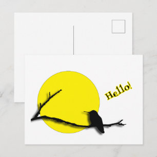 Postcard - Hummingbird - Grüße Postkarte