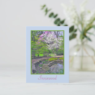 POSTCARD, INNISWOOD GARDEN/"SPRING SERENITY" POSTKARTE