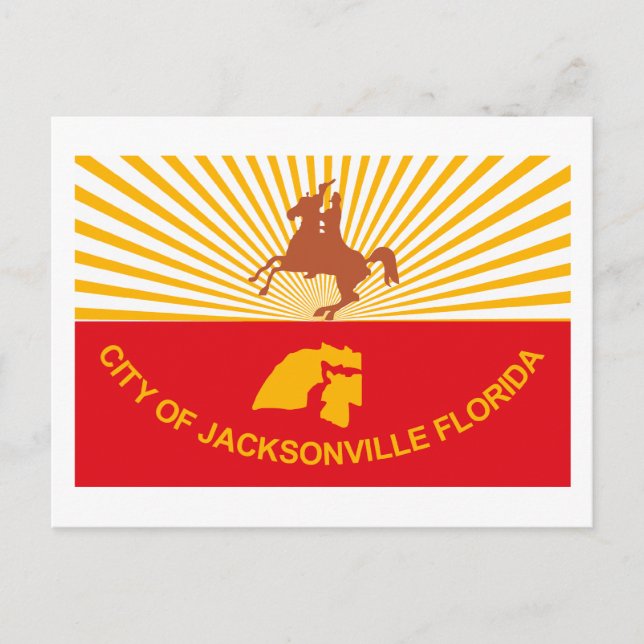 Postcard Jacksonville Flag Postkarte (Vorderseite)