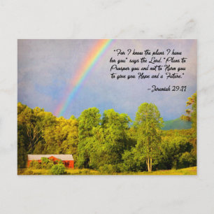 Postcard - Jeremiah 29:11 Denn ich kenne die Pläne Postkarte